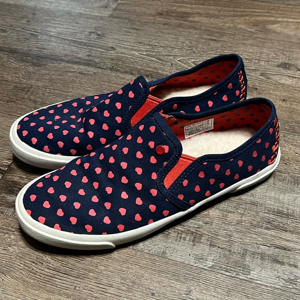 Ugg I Heart Printed Purple Slip-On
Canvas Sneakers Size 7